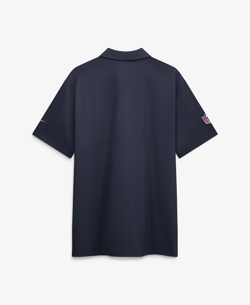 Nike Men's Navy Dallas Cowboys Sideline Tour Dri-fit Polo Shirt