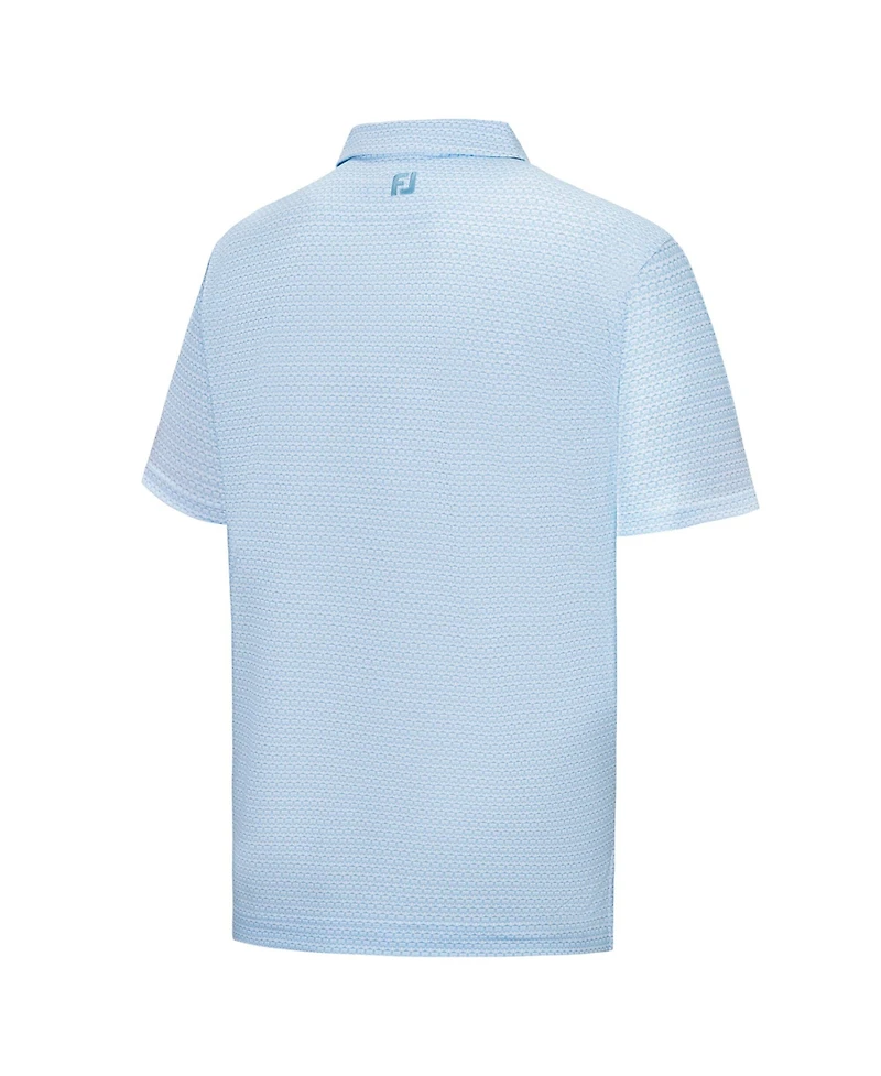 FootJoy Men's Light Blue 2026 President's Cup ProDry Clubhouse Print Lisle Polo Shirt