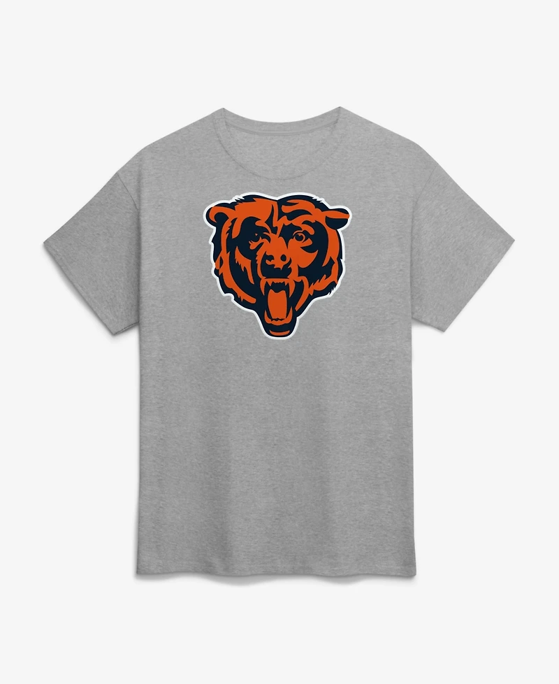 Logo Athletic Men's Gray Chicago Bears Primary T-Shirt