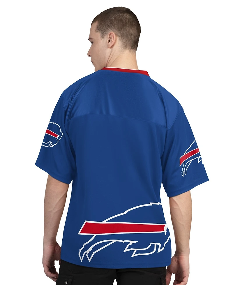Starter Men's Royal/White Buffalo Bills Short Sleeve Long T-Shirt