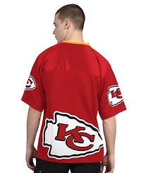 Starter Men's Red/White Kansas City Chiefs Short Sleeve Long T-Shirt