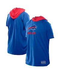 New Era Men's Royal Buffalo Bills Combine Authentic Hooded Raglan Short-Sleeve T-Shirt