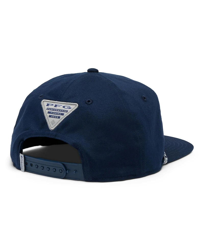 Columbia Men's Navy Dallas Cowboys Back Tack Snapback Hat