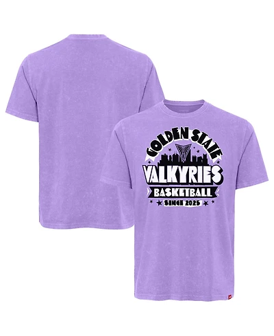 Sportiqe Men's and Women's Violet Golden State Valkyries Mineral Wash T-Shirt