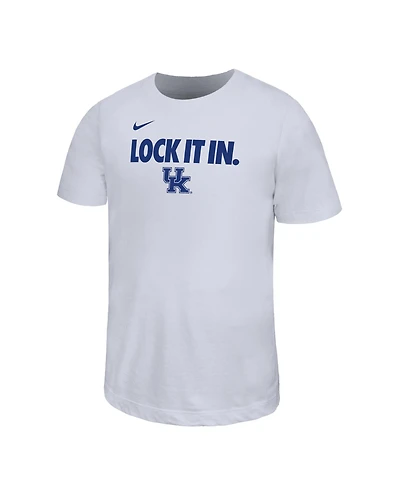Nike Big Boys and Girls White Kentucky Wildcats 2026 On-Court Bench Legend Dri-fit T-Shirt