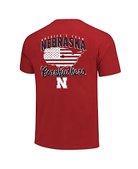 Image One Men's Scarlet Nebraska Huskers America's Team T-Shirt