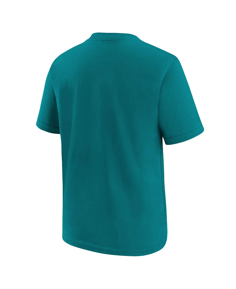 Nike Big Boys and Girls Teal Jacksonville Jaguars Logo T-Shirt