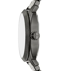 Fossil Men's Machine Three-Hand Date Smoke Stainless Steel Watch 41mm
