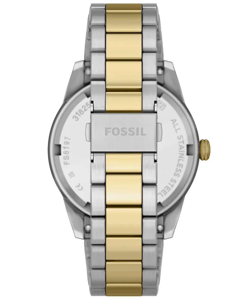Fossil Men's Pearson Multi-function Two-Tone Stainless Steel Watch 42mm
