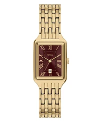 Fossil Women's Raquel Three-Hand Date Gold-Tone Stainless Steel Watch 23mm