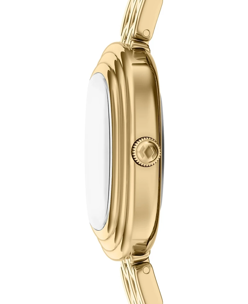Fossil Women's Genevive Three-Hand Gold-Tone Stainless Steel Watch 30mm