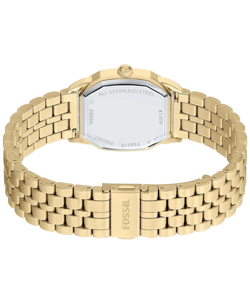 Fossil Men's Harlow Three-Hand Gold-Tone Stainless Steel Watch 33mm
