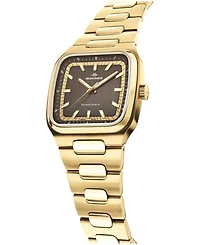 Movado Men's Tempomatic Swiss Automatic Ionic Plated Light Yellow Gold Steel Watch 37mm