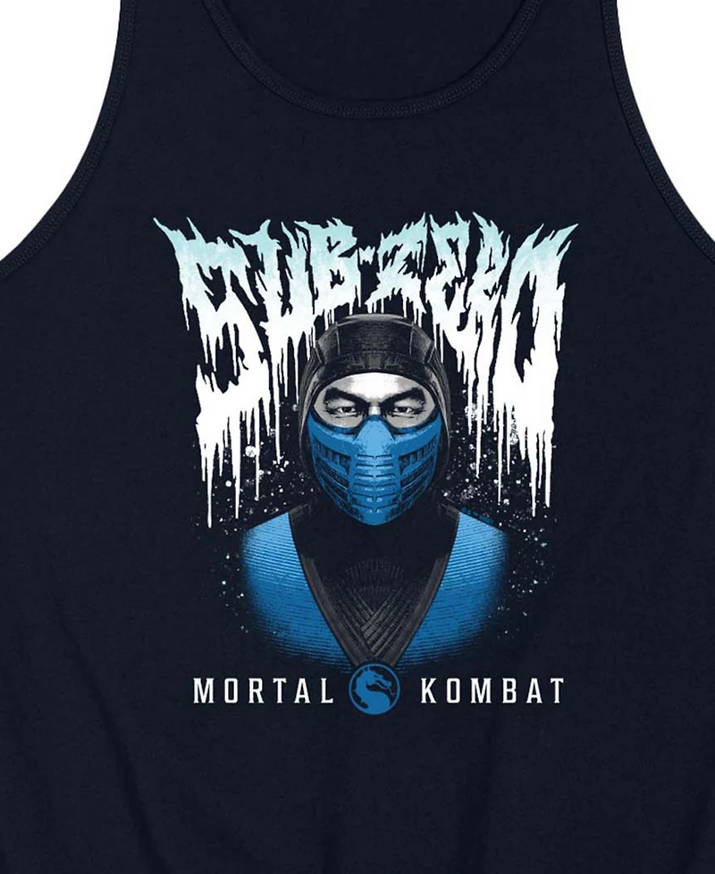 Airwaves Men's Mortal Kombat Sub Zero Metal Graphic Tank Top