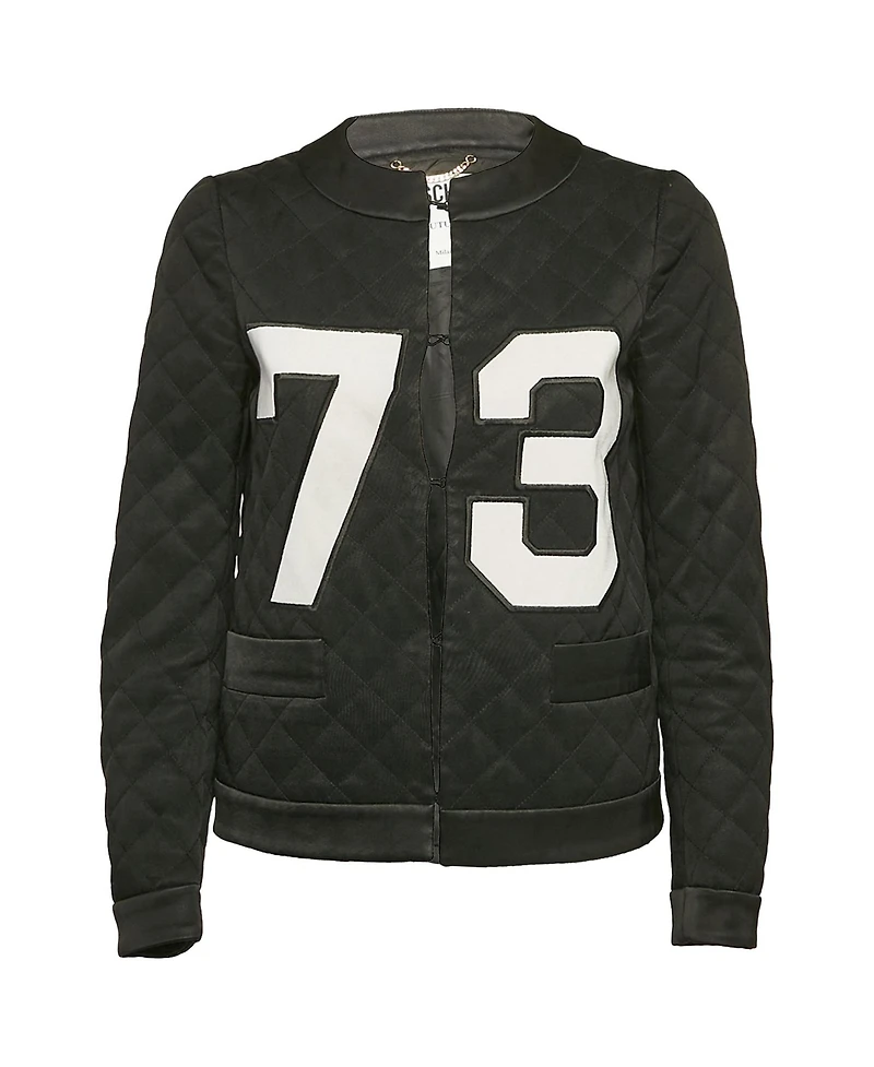 Pre-Owned Moschino Women's Couture Quilted Synthetic Jacket