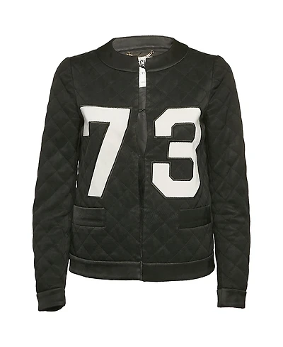Pre-Owned Moschino Women's Couture Quilted Synthetic Jacket