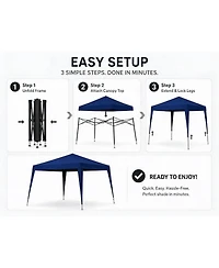 gaomon 10x10 ft Pop-Up Canopy Tent with Slant Legs, Waterproof and Uv Protection