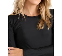 Volcom Women's Long-Sleeve Rashguard Swim Cover-Up Top