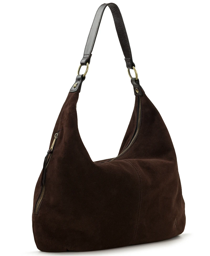Patricia Nash Esther Suede Large Hobo Handbag