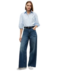 Tommy Hilfiger Women's Printed 3/4-Sleeve Shirt