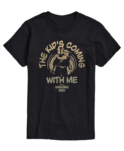 Airwaves Men's The Mandalorian & Grogu Kids Coming With Me Graphic T-Shirt