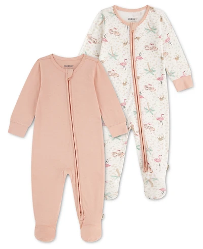 Huggies Baby Girls' Viscose Coverall, 2-Pack
