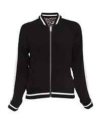 Pre-Owned Zadig & Voltaire Women's Printed Crepe Reversible Billy Leo Jacket
