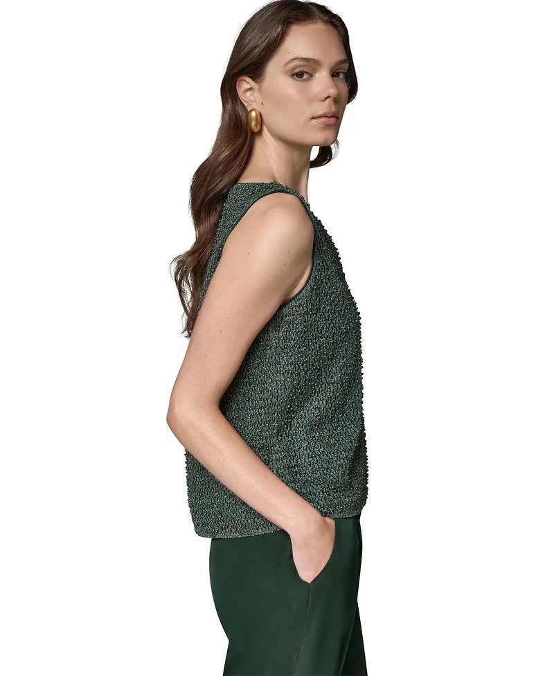 Donna Karan New York Women's Boat Neck Sleeveless Tank Top
