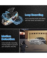 Neewer 1080P 4-Channel Dash Cam with Night Vision, Loop Recording, Parking Monitor