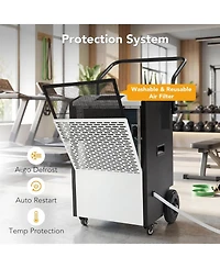 Tribesigns 240 Pints Commercial Dehumidifier with Pump and Drain Hose, Heavy Duty Commercial Dehumidifier for Up to 8000 Sq. Ft Large Spaces