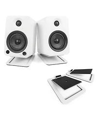 Kanto S4 Angled Solid Steel Desktop Speaker Stands, Up to 8 Lbs.