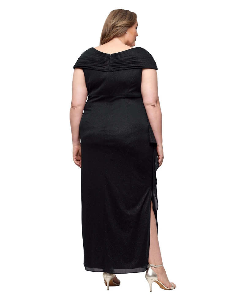 Alex Evenings Plus A-Line Ruched Ball Gown