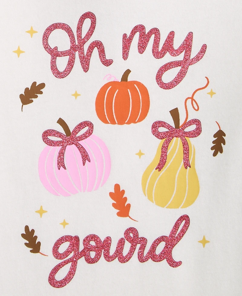Epic Threads Toddler Girls' 12M-5T Long-Sleeve Oh My Gourd T-Shirt, Macy's Exclusive