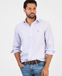 Polo Ralph Lauren Men's Regent Spread-Collar Checked-Oxford Wrinkle-Resistant Dress Shirt