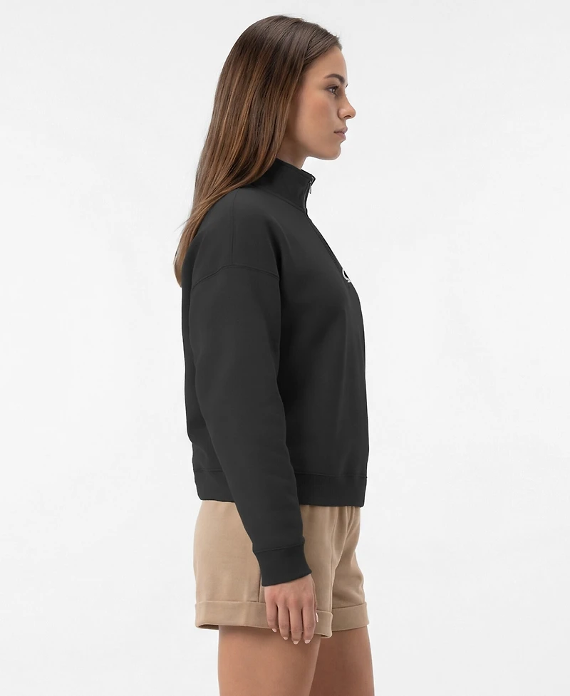 Champion Women's Black Carolina Hurricanes Power blend Quarter-Zip Sweatshirt