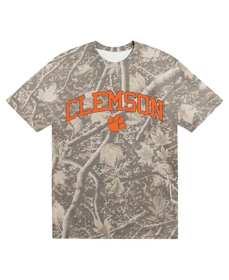 Uscape Apparel Men's Camo Clemson Tigers Back Bay Heavyweight T-Shirt