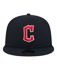 New Era Big Boys and Girls Navy Cleveland Guardians 9FIFTY Trucker Snapback Hat