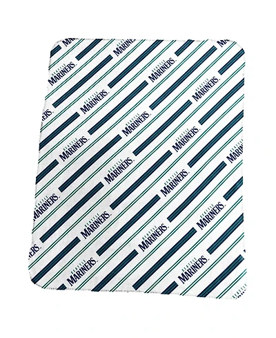 Logo Brands Seattle Mariners 50" x 60" Classic Vertical Stripe Fleece Throw