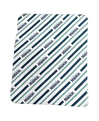Logo Brands Seattle Mariners 50" x 60" Classic Vertical Stripe Fleece Throw