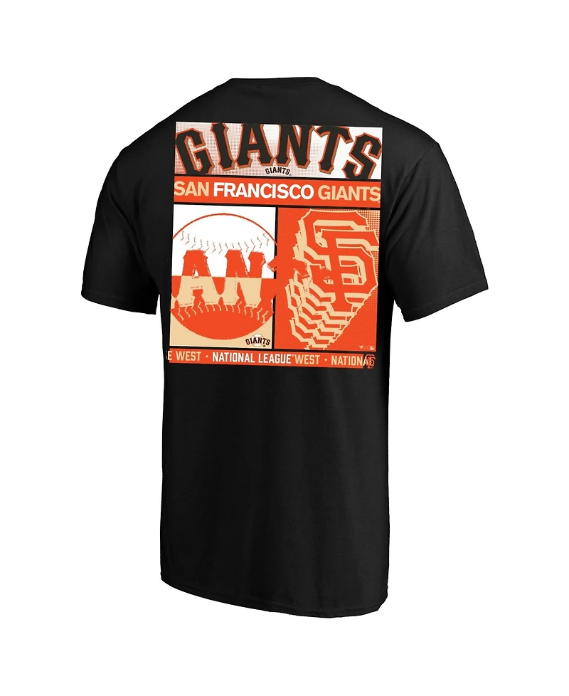 Fanatics Men's Profile Black San Francisco Giants Big Tall Two-Sided Graphic T-Shirt