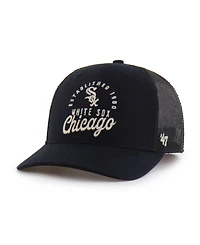 '47 Brand Men's Black Chicago White Sox Pitstop Trucker Adjustable Hat