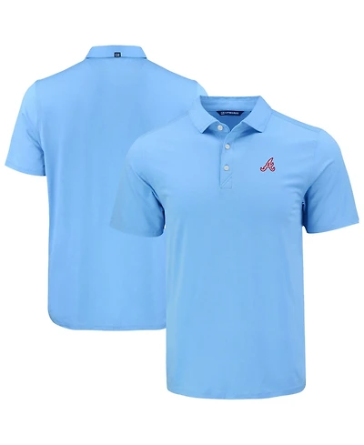 Cutter & Buck Men's Powder Blue Atlanta Braves Coastline Epic Comfort Polo Shirt