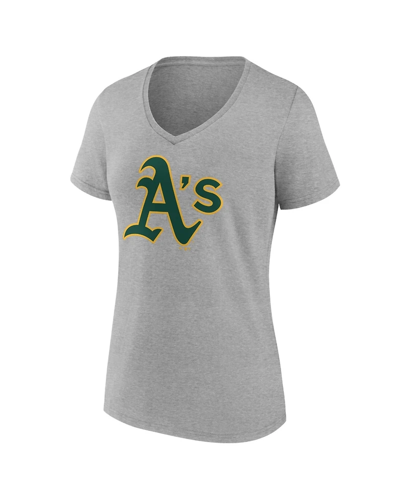 Logo Athletic Women's Gray Athletics V-Neck T-Shirt
