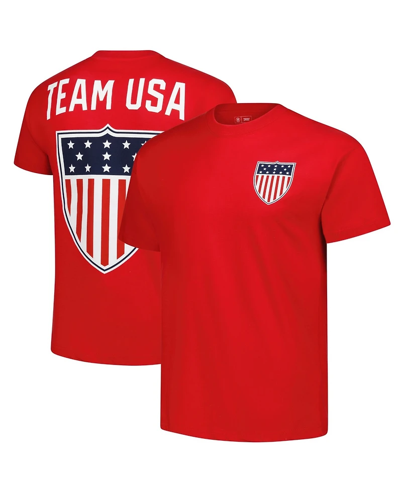 Outerstuff Men's Red Team Usa Patriot Crewneck T-Shirt