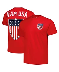 Outerstuff Men's Red Team Usa Patriot Crewneck T-Shirt