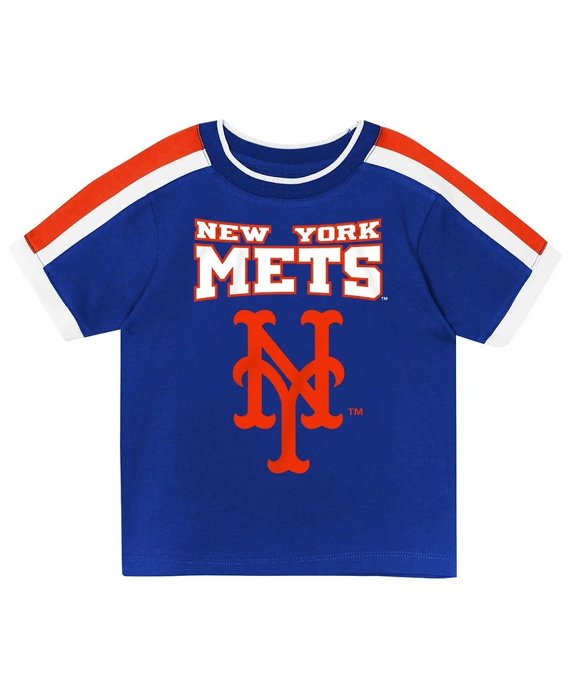Outerstuff Toddler Royal New York Mets Ground Ball T-Shirt and Shorts Set