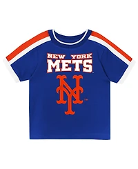 Outerstuff Toddler Royal New York Mets Ground Ball T-Shirt and Shorts Set