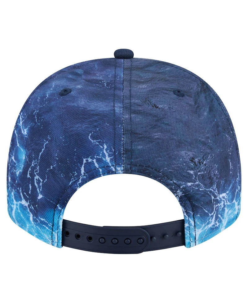 New Era Men's Light Blue Houston Astros Deep Water Pre-Curved 9FIFTY A-Frame Snapback Hat