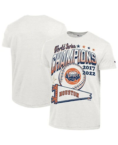 Champion Men's White Houston Astros Winning Tradition Cooperstown Tri-Blend T-Shirt