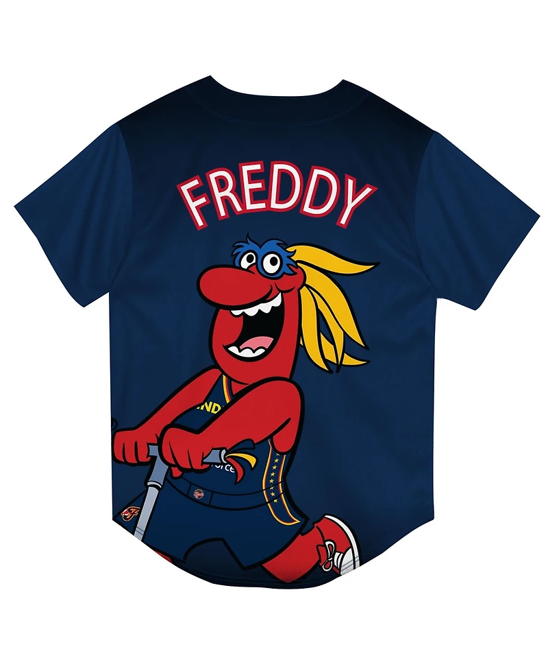 Outerstuff Big Boys and Girls Navy Indiana Fever Mascot Friend Mesh Fashion Jersey